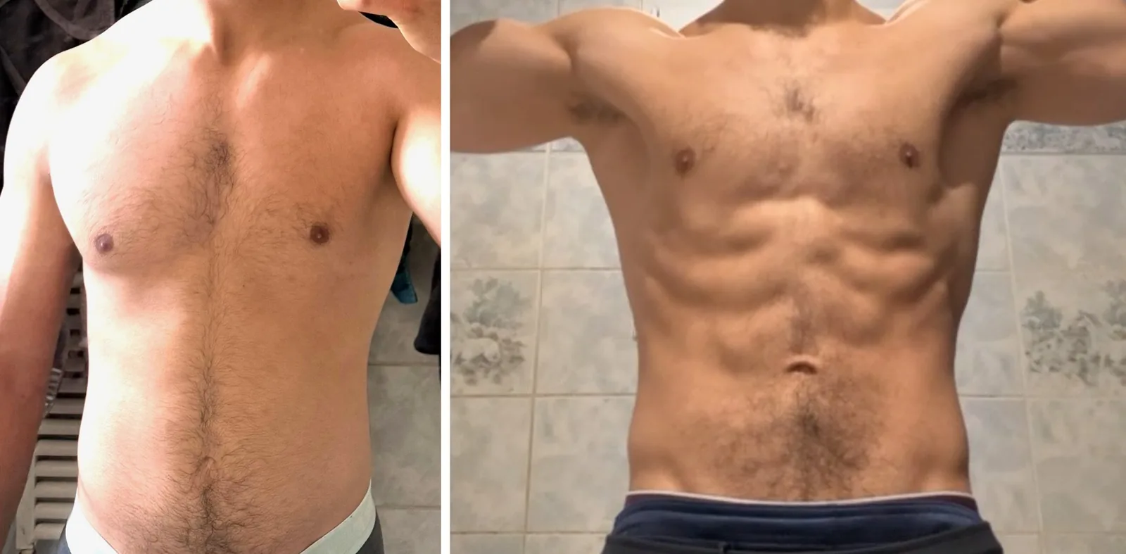 Avant / après de Yassine, 21 ans