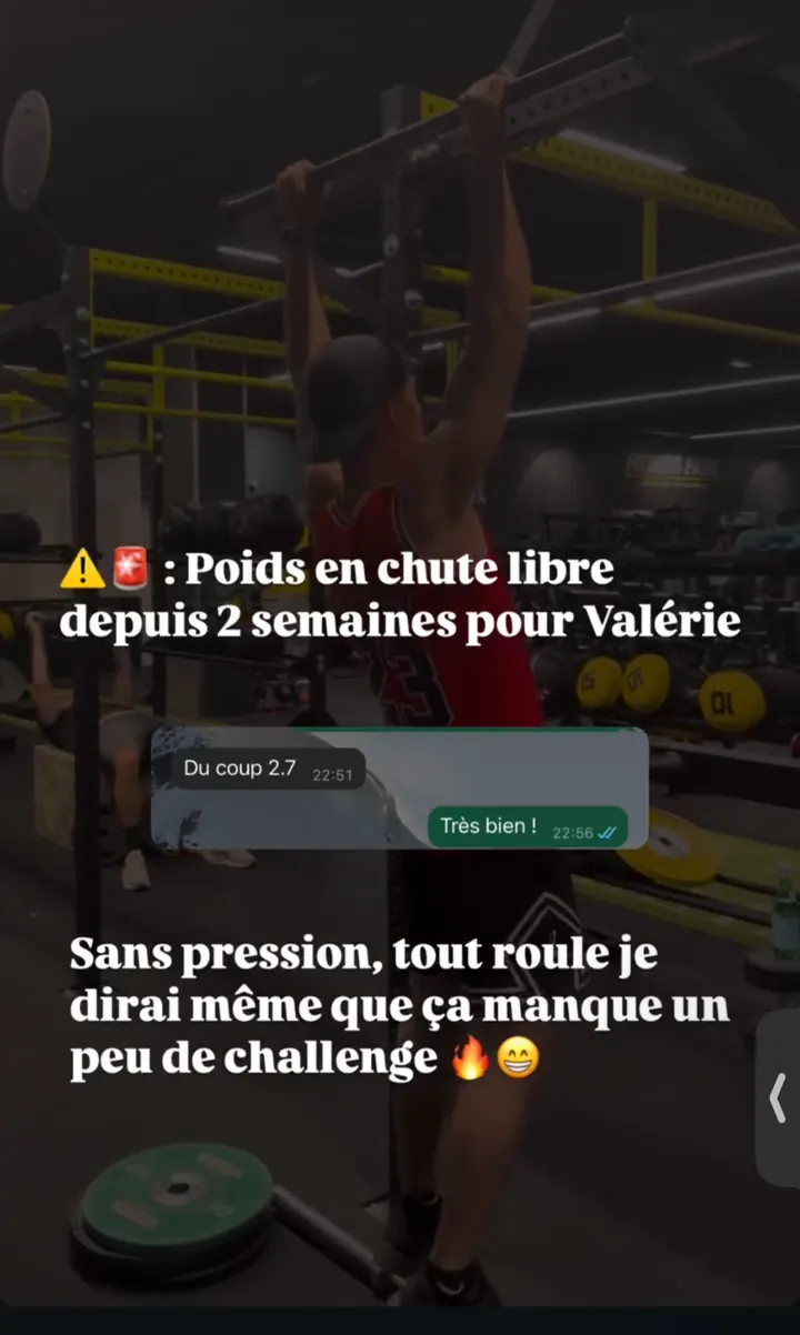 Story : le poids de Valérie baisse depuis deux semaines