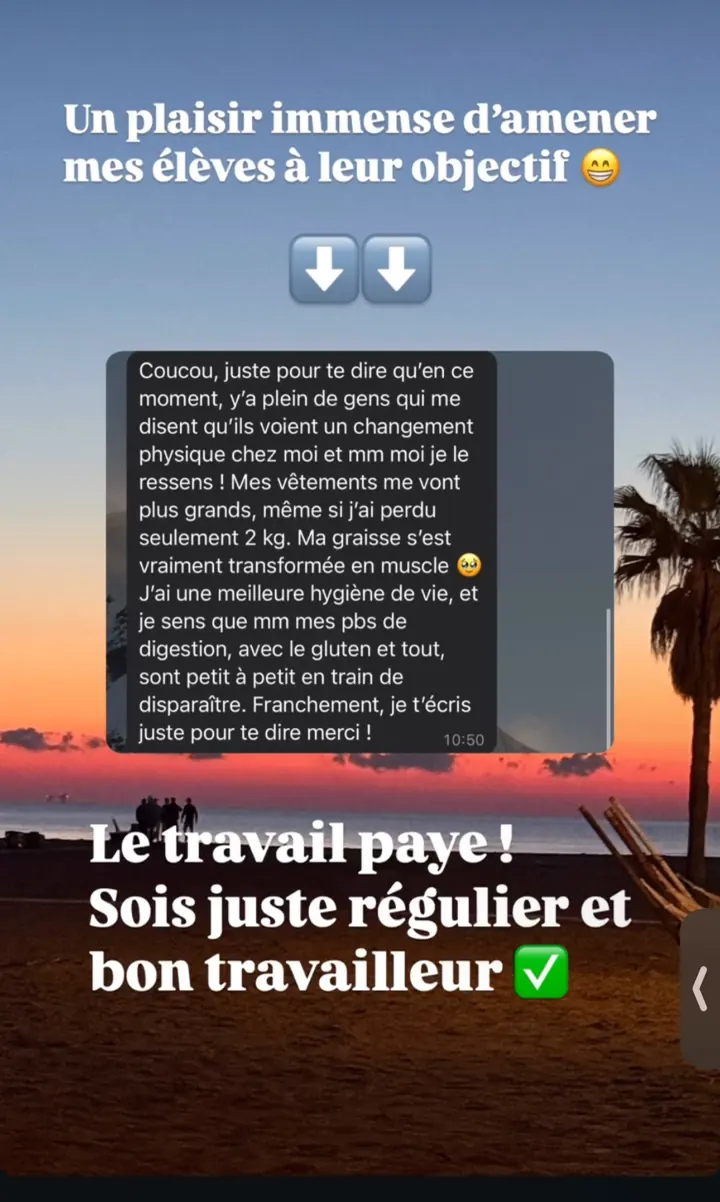 Story : un élève atteint son objectif